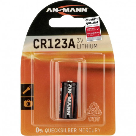 Lithium Batterie CR123A/CR17335 (1 Stück, CR123A)