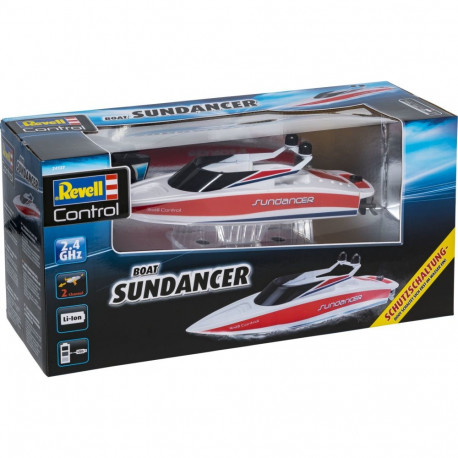Boat SUNDANCER, valge/punane