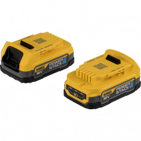 Powerstack Akku DCBP034E2, 18Volt 1,7Ah, 2er-Set (gelb/schwarz, 2 Stück)