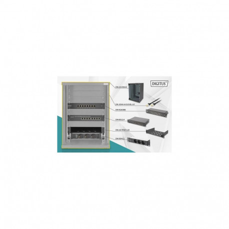 Digitus Network Set - 254 mm (10") - 9U, 312 x 300 mm (W xD)