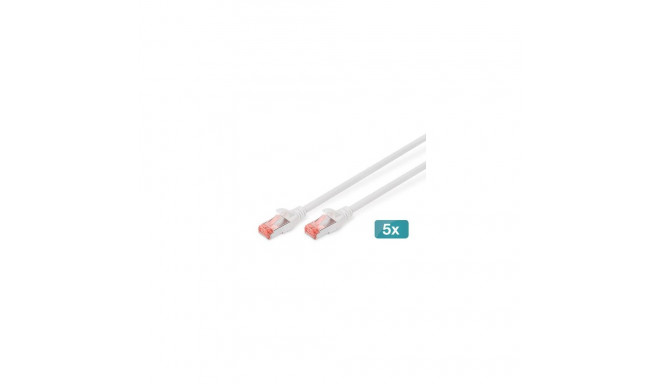 Digitus CAT 6 S/FTP patch cable, 5 pieces