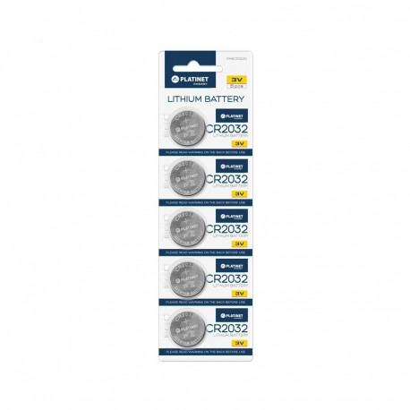 PLATINET BATTERY LITHIUM CR2032 BLISTER * 5 PACK [41221]