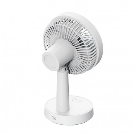 PLATINET RECHARGABLE DESK FAN OSCILATING 9W 3000MAH LED [46054]