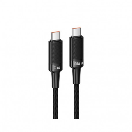 Cable USB C to USB C Hoco PD 5A 100W 1,2 m U153 Extreme black