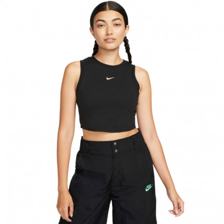 Nike naiste t-särk FB8279 010 Sportswear Chill Knit, must