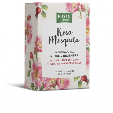 LUXANA PHYTO NATURE pastilla jabón rosa mosqueta 120 gr