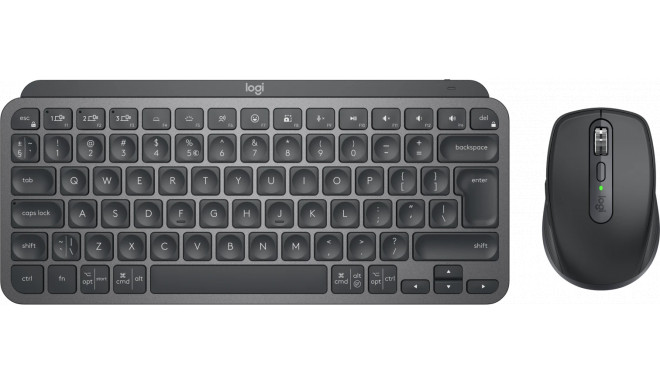Logitech juhtmevaba klaviatuur + hiir MX Keys Mini Combo for Business, graphite