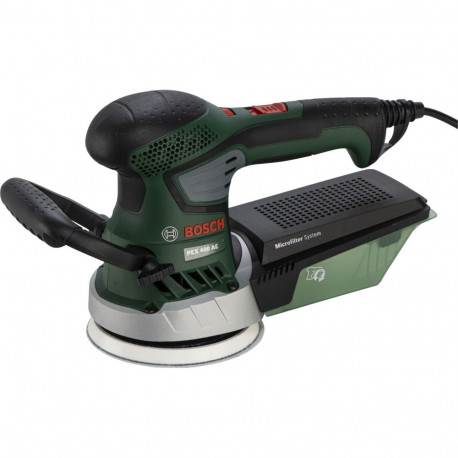 ekstsentriklihvija PEX 400 AE Expert plastikkohvriga 350W, roheline/must