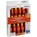 Schraubendreher-Set SoftFinish electric slimFix, 12-teilig (rot/gelb)