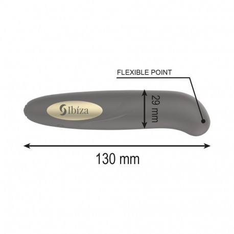 IBIZA - CLIT STIMULATOR USB CHARGER 10 VIBRATION MODES GOLDEN 13 X 2,9 CM