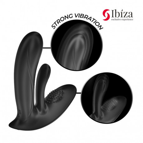 IBIZA - WEARABLE VIBRATOR WITH G-SPOT AND CLITORIS STIMULATION WITH REMOTE CONTROL