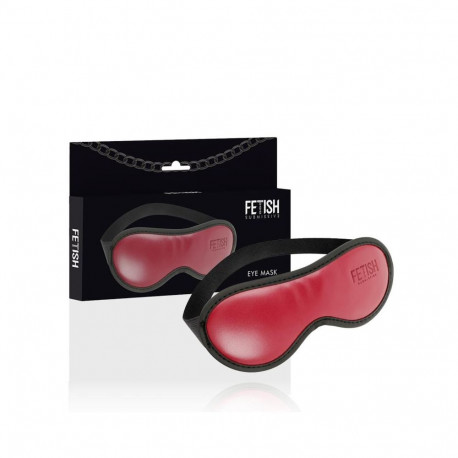 FETISH SUBMISSIVE DARK ROOM - VEGAN LEATHER MASK WITH NEOPRENE LINING