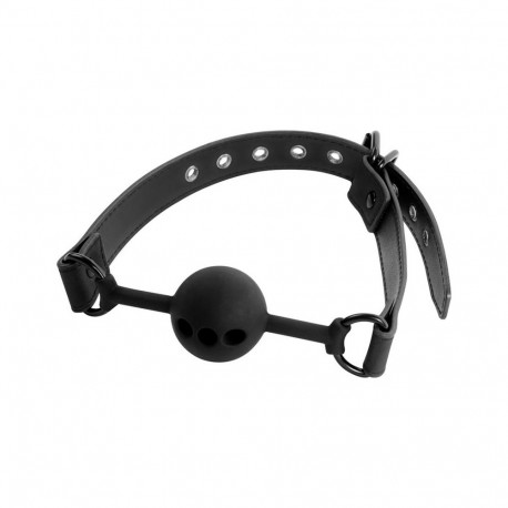 FETISH SUBMISSIVE BONDAGE - BREATHABLE SILICONE BALL GAG