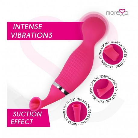 MORESSA - KIRK DUO SUCTION + MULTI-PERFORMANCE MASSAGER PREMIUM SILICONE RECHARGEABLE