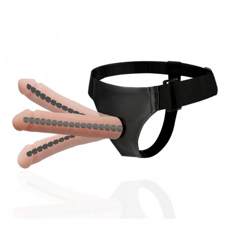 Harness Attraction dildo Derick liigendatav 22.5cm Ø4.5cm, naha värvi