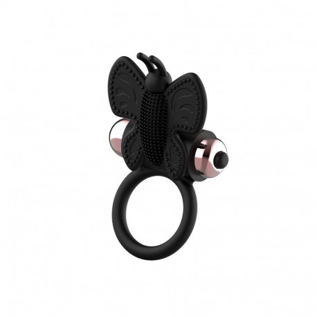 COQUETTE CHIC DESIRE - COCK RING BUTTERFLY WITH VIBRATOR BLACK/ GOLD