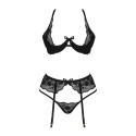 rooside komplekt, must