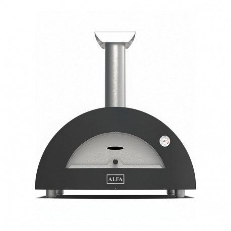 "Alfa Forni Moderno 2 Pizze Holz Schiefer Grau"
