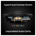 HyperX peakomplekt Cloud Alpha juhtmega, must-punane