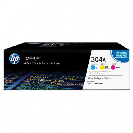 "HP Toner 304A Color Pack (c/m/y)"
