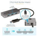 StarTech DisplayPort MST-jaotur 3-pordine
