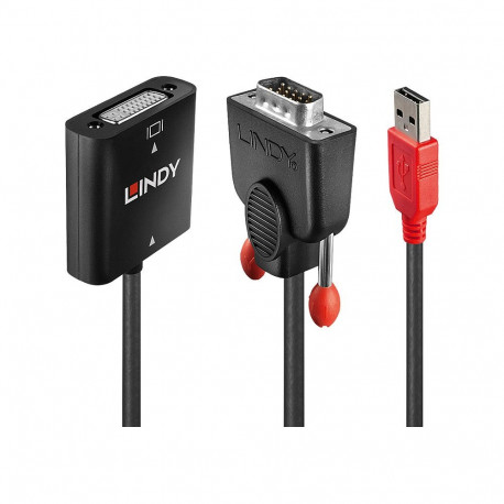 "LINDY Konverter VGA auf DVI-D 1920x1200 Strom über USB"