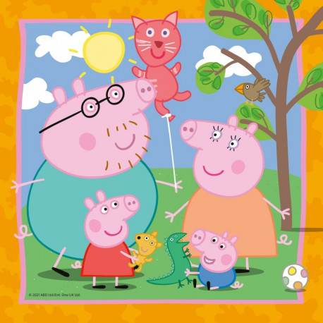 Ravensburger pusle 3x49 tk Põrsas Peppa