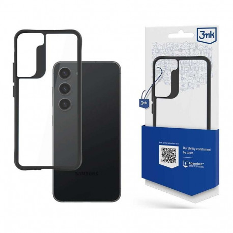 3MK "Satin Armor Case+ Samsung Galaxy S23 5G" Transparent/Black