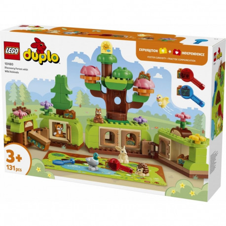 Klocki duplo 10480 las odkrywców z dzikimi zwierzętami