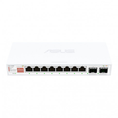 Asus võrgulüliti QG-U1080 8-portine 2.5G ja 2-portine 10G SFP+, halduseta, lauapealne