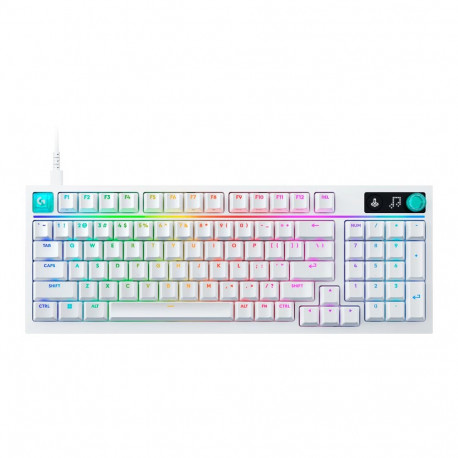 LOGITECH G316 X 98 Wired Gaming Keyboard - WHITE - US INT'L - USB - EMEA28i - 935 - TACTILE