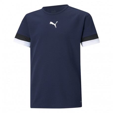 Koszulka dla dzieci Puma teamRISE Jersey Jr granatowa 704938 06