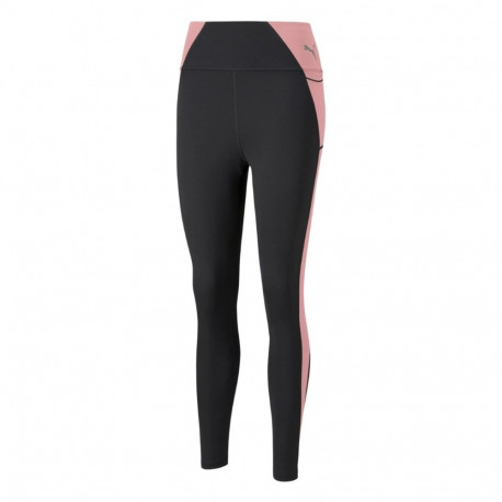 Legginsy damskie Puma Evostripe High Waist 7/8 czarno-różowe 589158 01