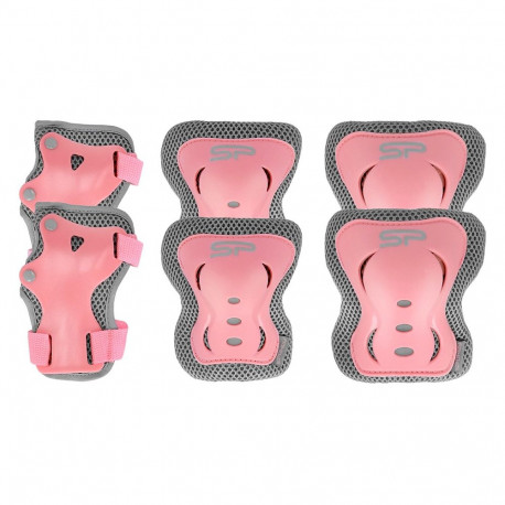 Spokey kaitsmete komplekt Shield 940924-940925-940926, roosa-hall