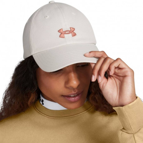 Czapka z daszkiem damska Under Armour Blitzing Adj OSFM kremowa 1376705 114