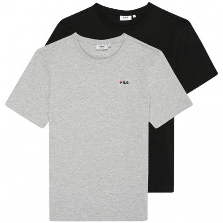 Fila meeste t-särk Brod FAM0083 83227 2-pakk, must, hall
