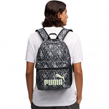 Puma seljakott Phase AOP 91733 04, hall-must