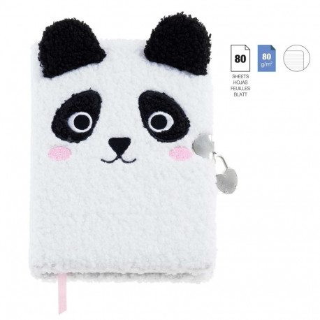 Salapäevik lukuga Fluffy Panda B2F Miquelrius