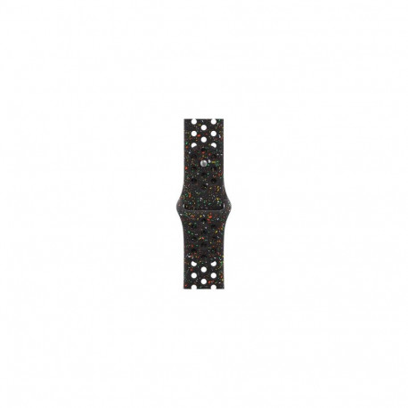 Apple MG9X4ZM/A smart wearable accessory Band Black Aluminium, Fluoroelastomer