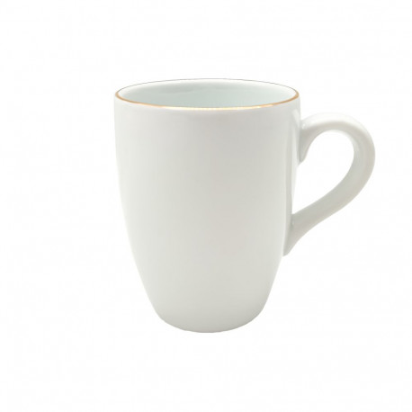 Kruus ALUMINA, Kuld, portselan, 350 ml, D 8,5 cm, H 10 cm, tk