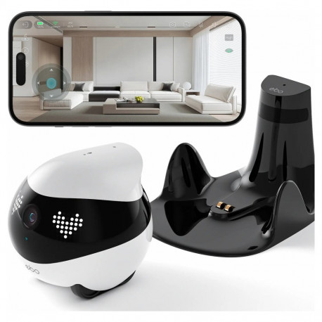 "ENABOT EBO Air 2 Haustierroboter 2K Kamera Nachtsicht WLAN App Wei"