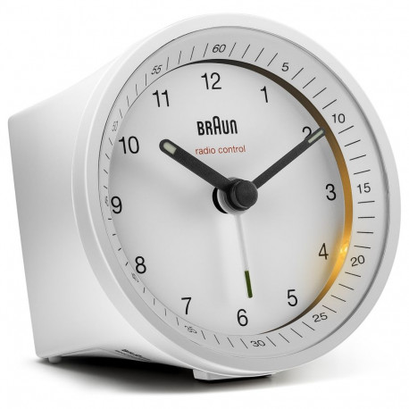 Braun raadiojuhtimisega äratuskell BC 07 W-DCF, valge