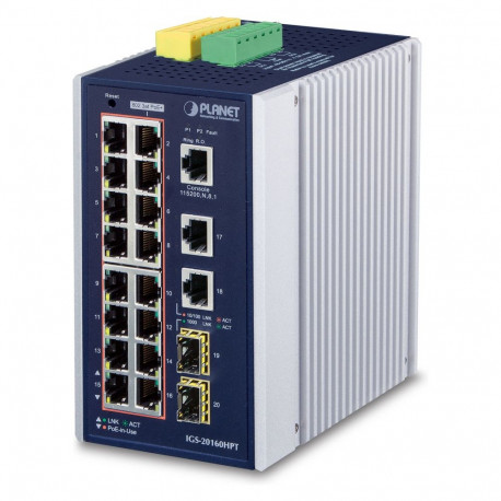 "Planet IGS-20160HPT 16-Port Managed Switch"