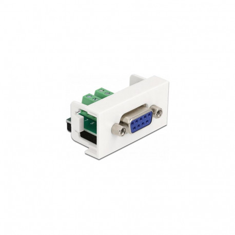 "Easy 45 Modul D-Sub 9 Pin Buchse zu 10 Pin Terminalblock 22,5 x 45 mm"