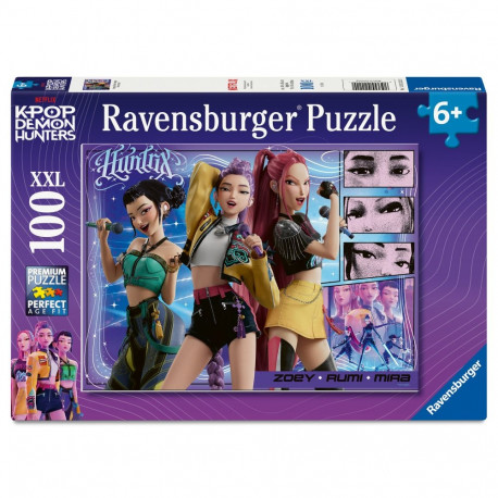 Ravensburger pusle 100 tk KPop Demon Hunters: õnnelikud fännid, õnnelik Honmoon!
