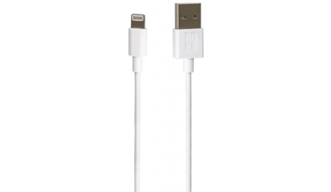 PremiumCord cable USB-A - Lightning 2m, white