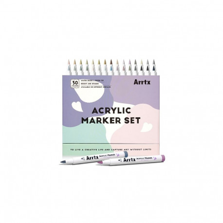Acrylic Marker Pens ARRTX 30F, 30 Grey Colours