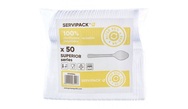 Tablespoons 50pcs (transparent, reusable)