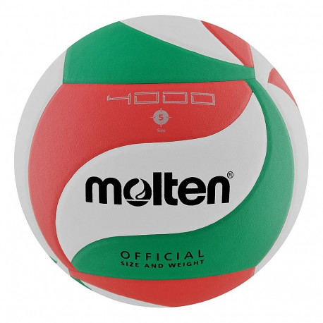 Molten võrkpall V5M4000-X/DE, valge-punane-roheline