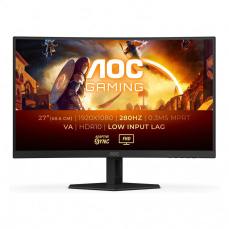 "68,6cm/27"" (1920x1080) AOC Gaming C27G4ZXE 16:9 FHD VA curved HDR10,3ms 280Hz 2xHDMI DP Black"